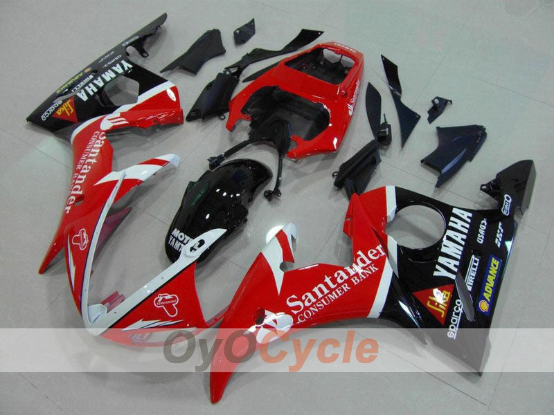 Kit de carenado por inyección para YZF-R6 05 - Rojo, Negro - Santander #OYO87902624 Imagen principal del producto