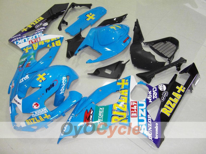 Kit de carenado por inyección para GSX R1000 05-06 - Azul, Negro - DUNLOP, Rizla+ #OYO87902054 Imagen principal del producto