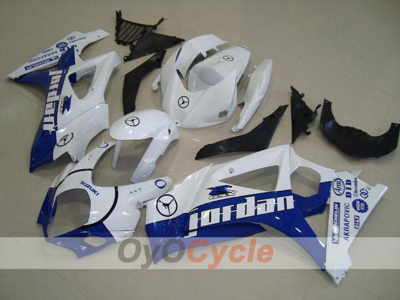 Kit de carenado por inyección para GSX R1000 07-08 - Azul, Blanco - Jordan #OYO87902103 Imagen principal del producto