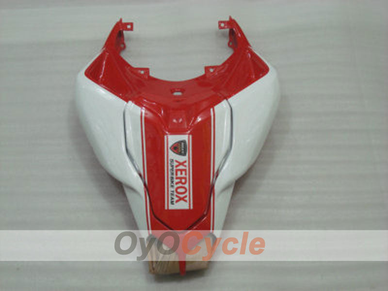 Kit de carenado de inyección para Ducati 848 08-13 - Rojo, Blanco - Xerox #OYO87902227