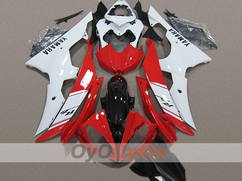 Carenado inyectado para YZF-R6 08-16 - Rojo, blanco - Estilo de fábrica #OYO87904738 Imagen principal del producto