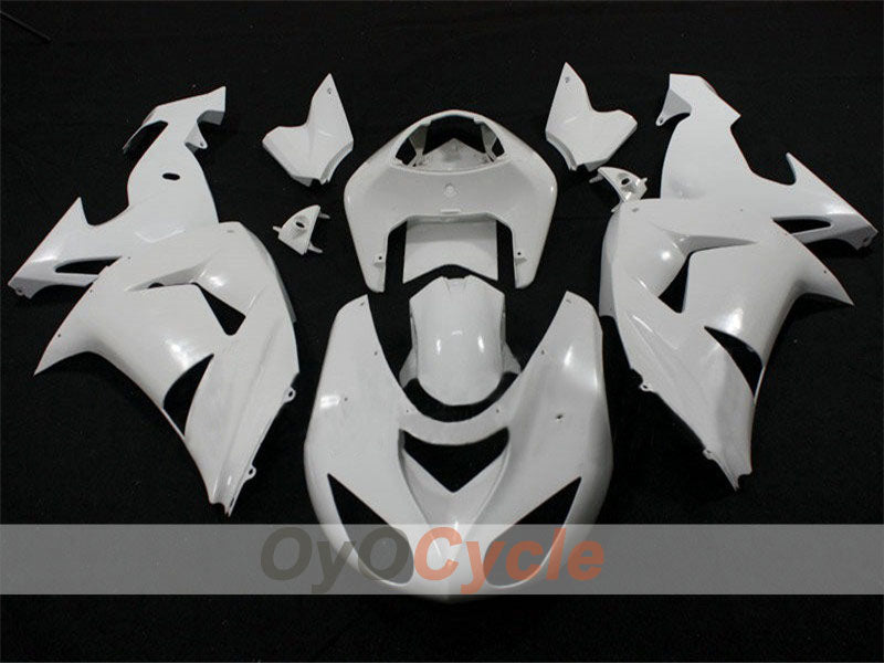 Kit de carenado por inyección sin pintar para 06-07 NINJA ZX-10R - Blanco - Estilo de fábrica #OYO87902469 Imagen principal del producto