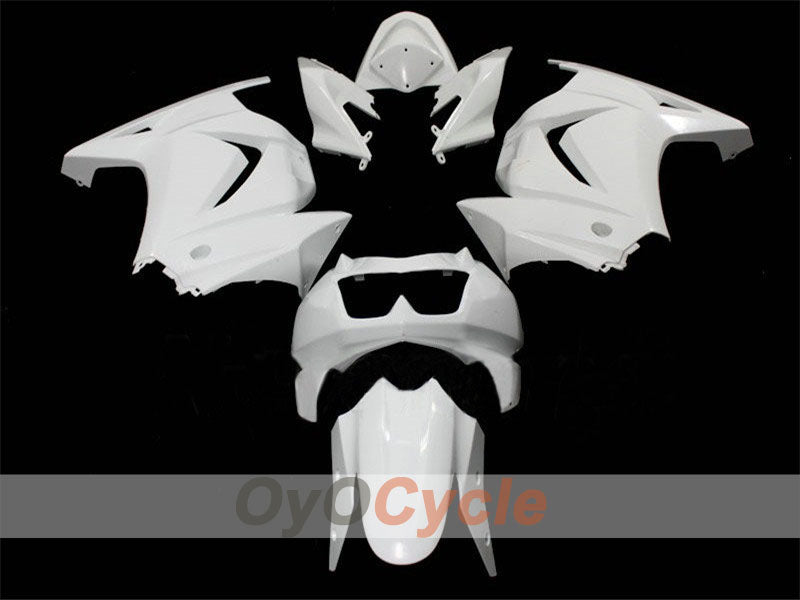 Kit de carenado de inyección sin pintar para NINJA EX250 08-12 - Blanco - Estilo de fábrica #OYO87902474