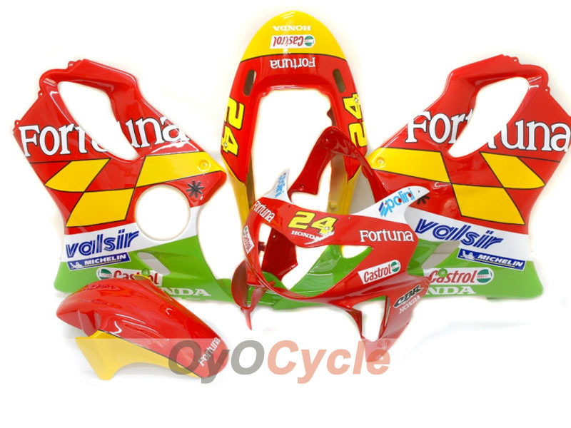 Kit de carenado por inyección para CBR600F4 99-00 - Rojo, Amarillo - Castrol #OYO87900112 Imagen principal del producto