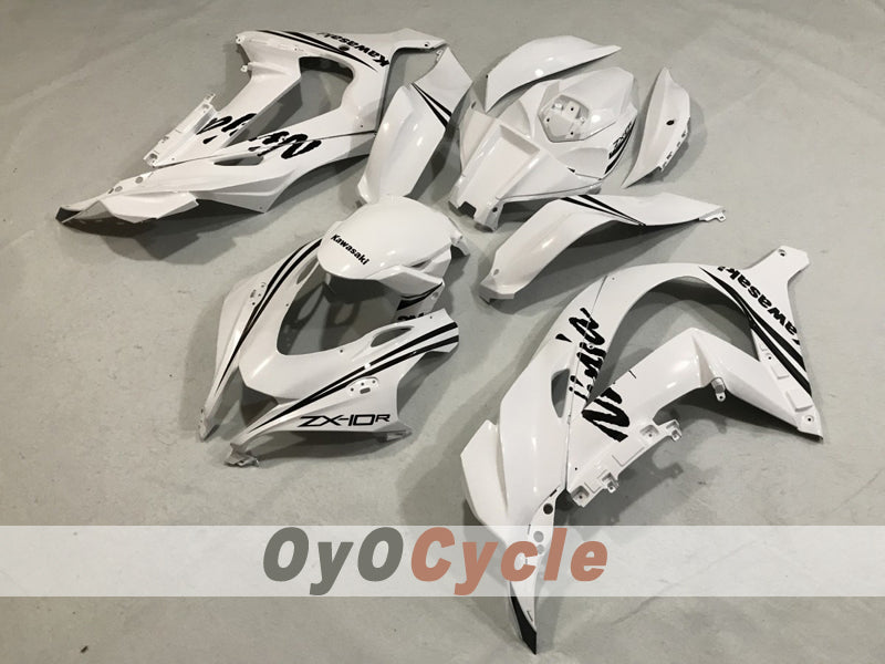 Kit de carenado por inyección para NINJA ZX-10R 16-20 - Blanco - Estilo de fábrica #OYO87914606
