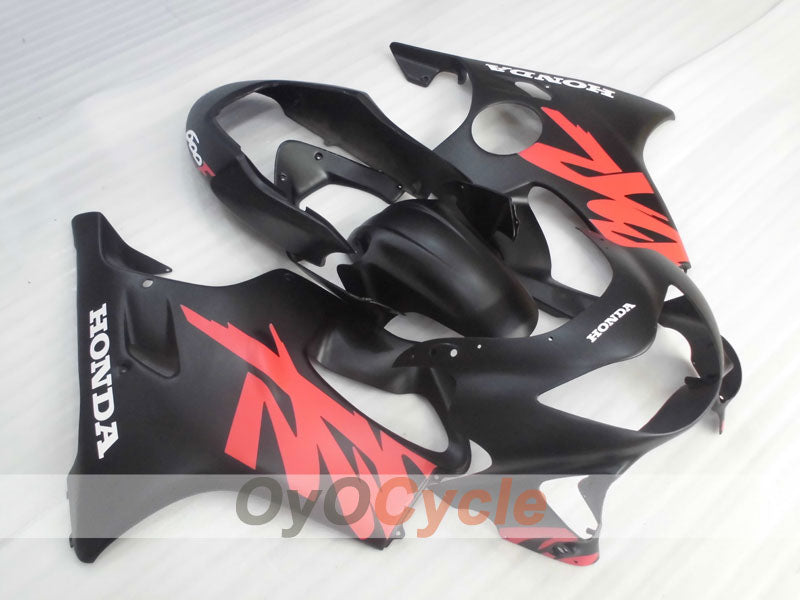 Kit de carenado por inyección para CBR600F4 99-00 - Rojo, Negro, Mate - Estilo de fábrica #OYO87900117 Imagen principal del producto