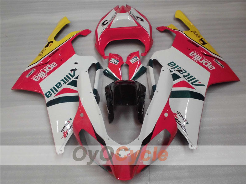 Kit de carenado para Aprilia RSV1000R 03-06 - Rojo, Blanco - Estilo de fábrica #OYO87902410