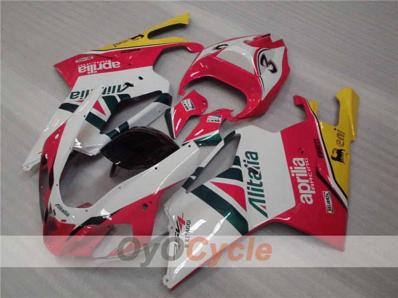 Kit de carenado para Aprilia RSV1000R 03-06 - Rojo, Blanco - Estilo de fábrica #OYO87902410