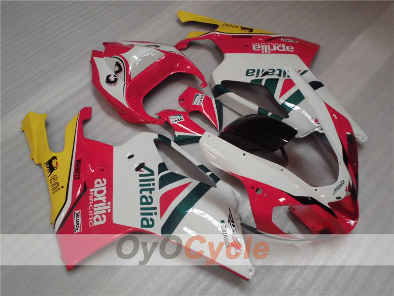 Kit de carenado para Aprilia RSV1000R 03-06 - Rojo, Blanco - Estilo de fábrica #OYO87902410