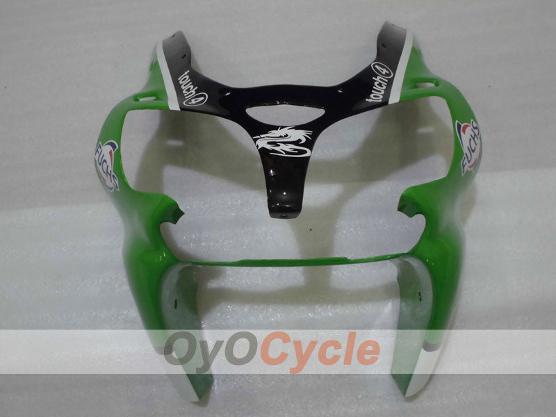 Kit de carenado por inyección para NINJA ZX-6R 00-02 - Verde, Negro - Nakano #OYO87901730