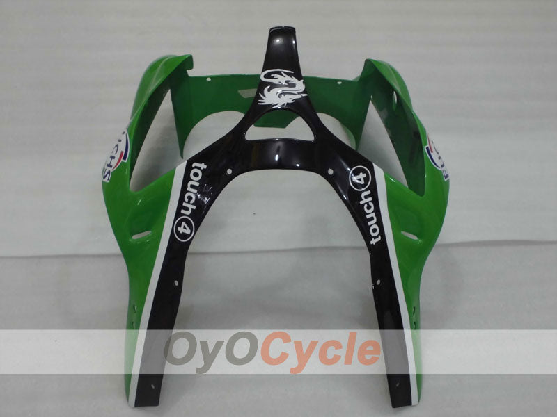 Kit de carenado por inyección para NINJA ZX-6R 00-02 - Verde, Negro - Nakano #OYO87901730