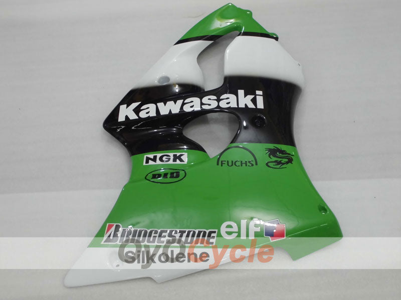 Kit de carenado por inyección para NINJA ZX-6R 00-02 - Verde, Negro - Nakano #OYO87901730