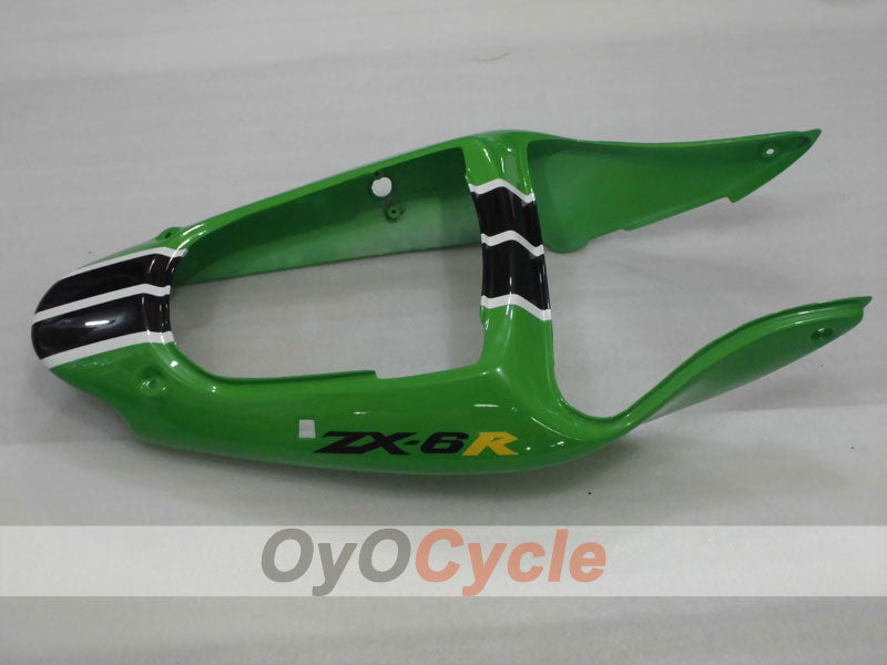 Kit de carenado por inyección para NINJA ZX-6R 00-02 - Verde, Negro - Nakano #OYO87901730