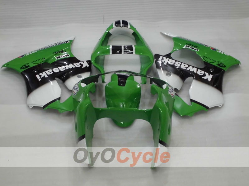 Kit de carenado por inyección para NINJA ZX-6R 00-02 - Verde, Negro - Nakano #OYO87901730