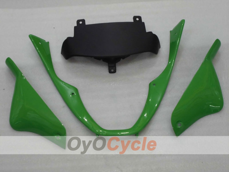 Kit de carenado por inyección para NINJA ZX-6R 00-02 - Verde, Negro - Nakano #OYO87901730