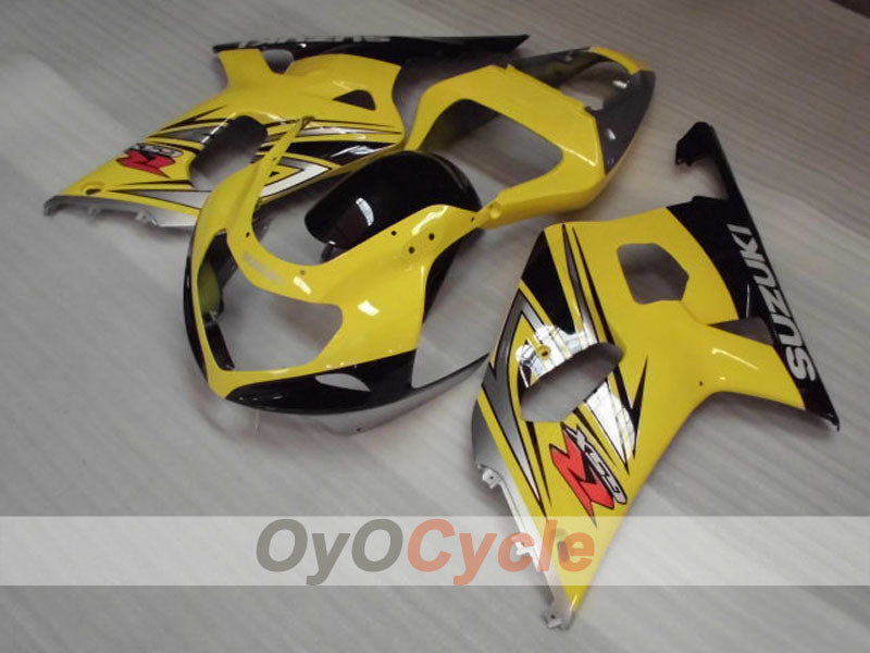 Carenado de inyección para GSX R600 01-03 - Amarillo, Negro - Estilo de fábrica #OYO87905094