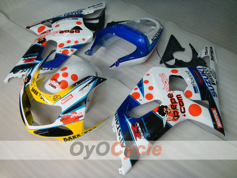 Kit de carenado por inyección para GSX R600 01-03 - Azul, blanco - Dark Dog #OYO87905114 Imagen principal del producto