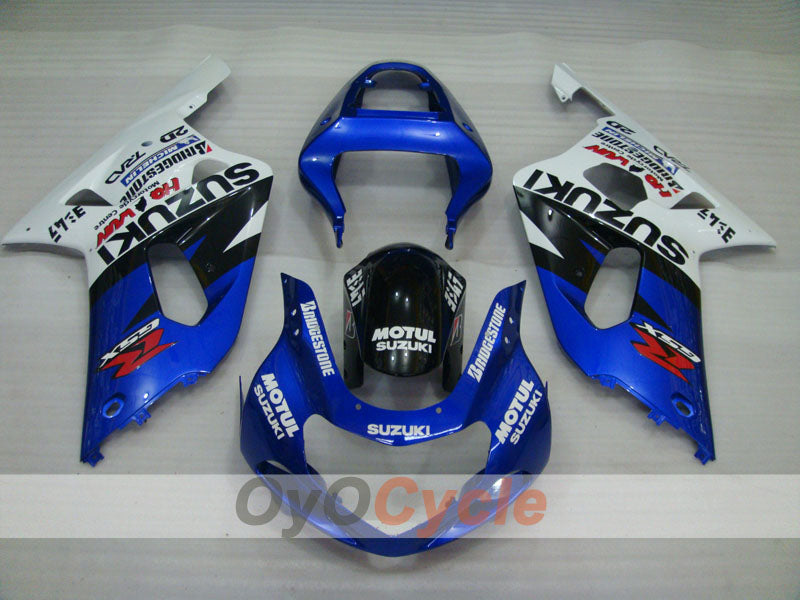 Kit de carenado por inyección para GSX R600 01-03 - Azul, Blanco - MOTUL #OYO87905087 Imagen secundaria del producto
