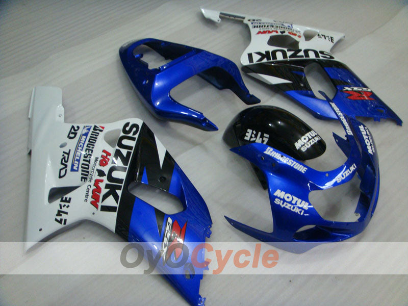 Carenado de inyección para GSX R750 00-03 - Azul, Blanco - MOTUL #OYO87905142