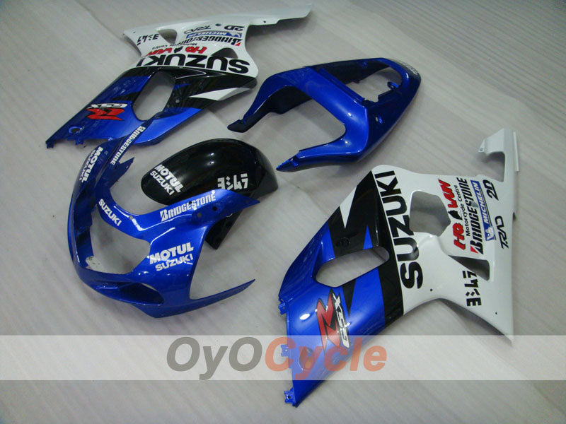 Carenado de inyección para GSX R750 00-03 - Azul, Blanco - MOTUL #OYO87905142