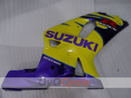 Kit de carenado por inyección para 01-03 GSX R600 - Amarillo, Púrpura - Estilo de fábrica #OYO87905080