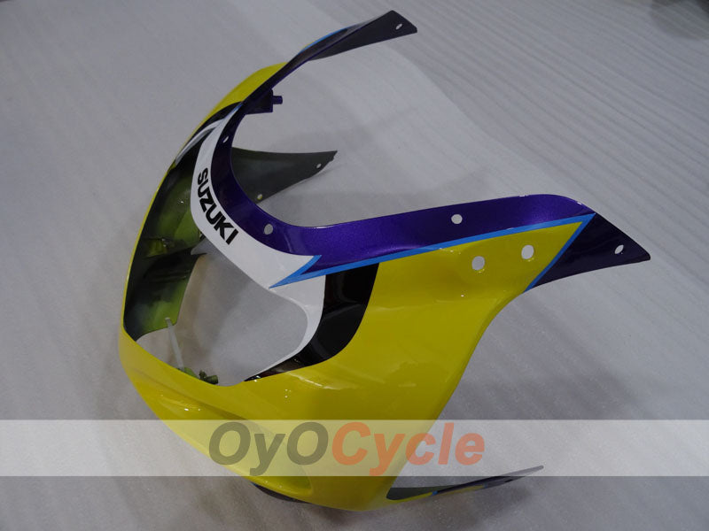 Kit de carenado por inyección para 01-03 GSX R600 - Amarillo, Púrpura - Estilo de fábrica #OYO87905080