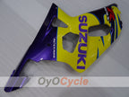 Kit de carenado por inyección para 01-03 GSX R600 - Amarillo, Púrpura - Estilo de fábrica #OYO87905080