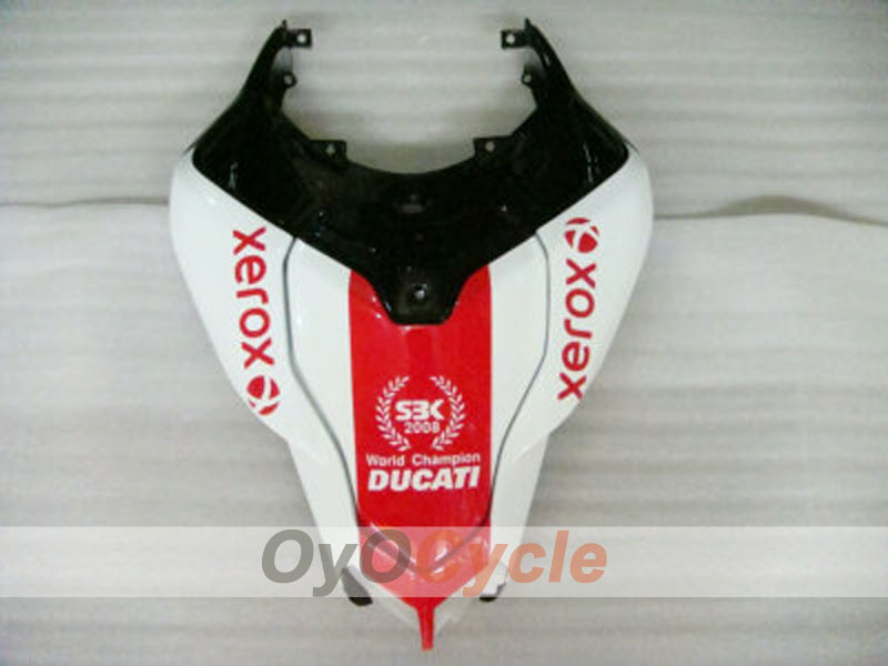 Carenado de inyección para Ducati 848 08-13 - Rojo, Blanco - Xerox #OYO87902235