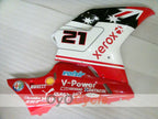 Carenado de inyección para Ducati 848 08-13 - Rojo, Blanco - Xerox #OYO87902235