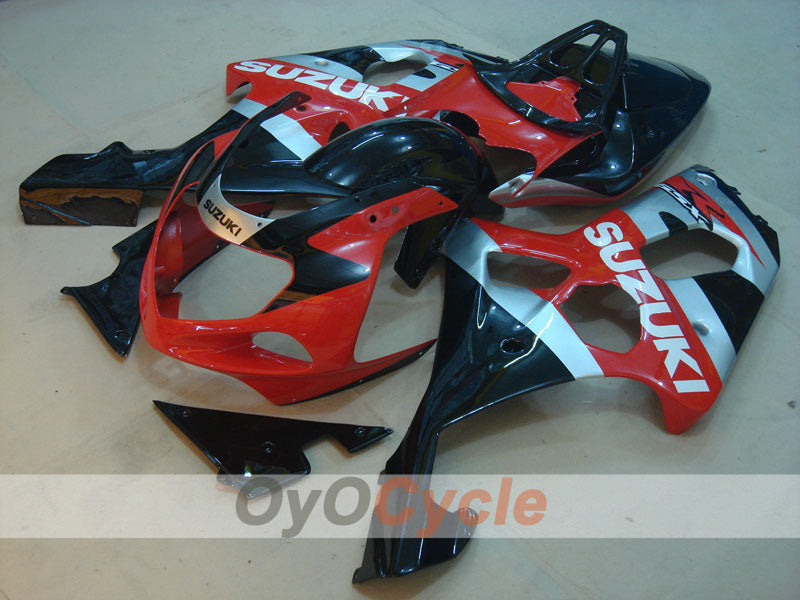Kit de carenado por inyección para GSX R1000 del 00-02 - Rojo, Negro - Estilo de fábrica #OYO87901758