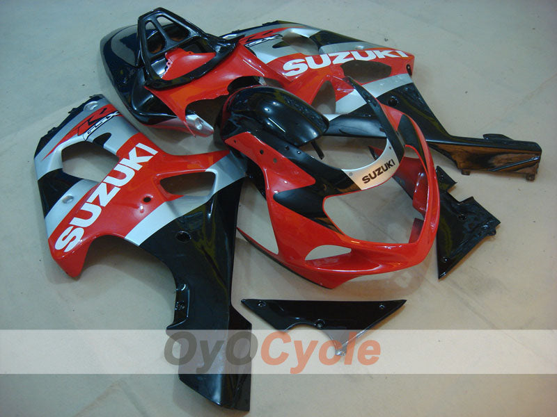 Kit de carenado por inyección para GSX R1000 del 00-02 - Rojo, Negro - Estilo de fábrica #OYO87901758
