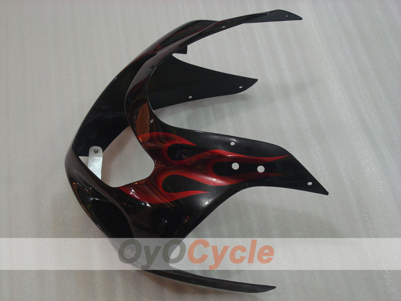 Kit de carenado por inyección para GSX R750 00-03 - Rojo, Negro - Llama #OYO87901054