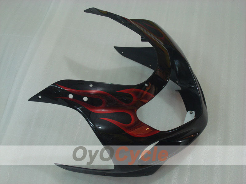 Kit de carenado por inyección para GSX R1000 00-02 - Rojo, Negro - Llama #OYO87901735