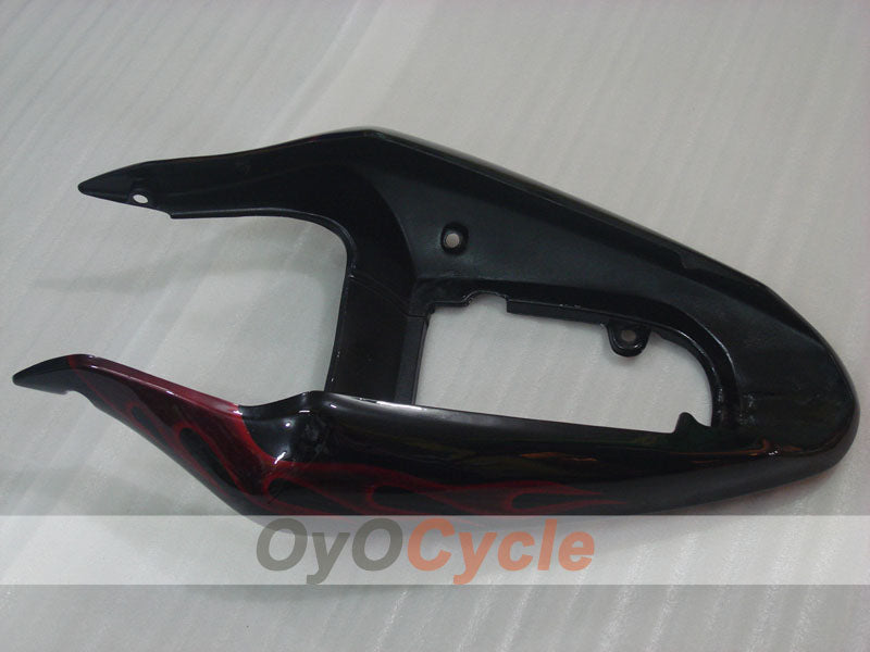 Kit de carenado por inyección para GSX R750 00-03 - Rojo, Negro - Llama #OYO87901054