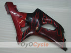 Kit de carenado por inyección para GSX R750 00-03 - Rojo, Negro - Llama #OYO87901054