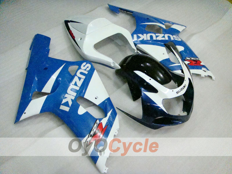 Kit de carenado por inyección para GSX R1000 00-02 - Azul, Blanco, Negro - Estilo de fábrica #OYO87905196