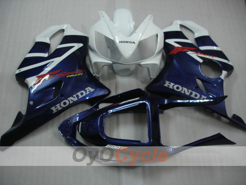 Kit de carenado de inyección para CBR600F4i 01-03 - Azul, Blanco - Estilo de fábrica #OYO87900184 Imagen principal del producto