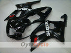 Kit de carenado por inyección para GSX R600 01-03 - Negro - Estilo de fábrica #OYO87901118