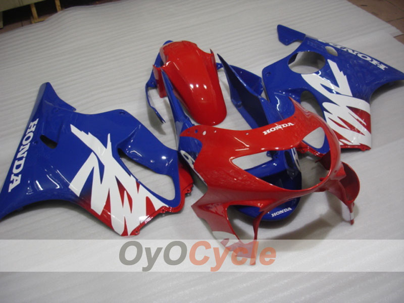 Kit de carenado por inyección para CBR600F4 99-00 - Rojo, Azul - Estilo de fábrica #OYO87900131 Imagen principal del producto