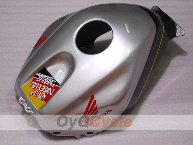 Kit de carenado de inyección para CBR600RR 03-04 - Rojo, Plateado - Aguja Copa #OYO87900223