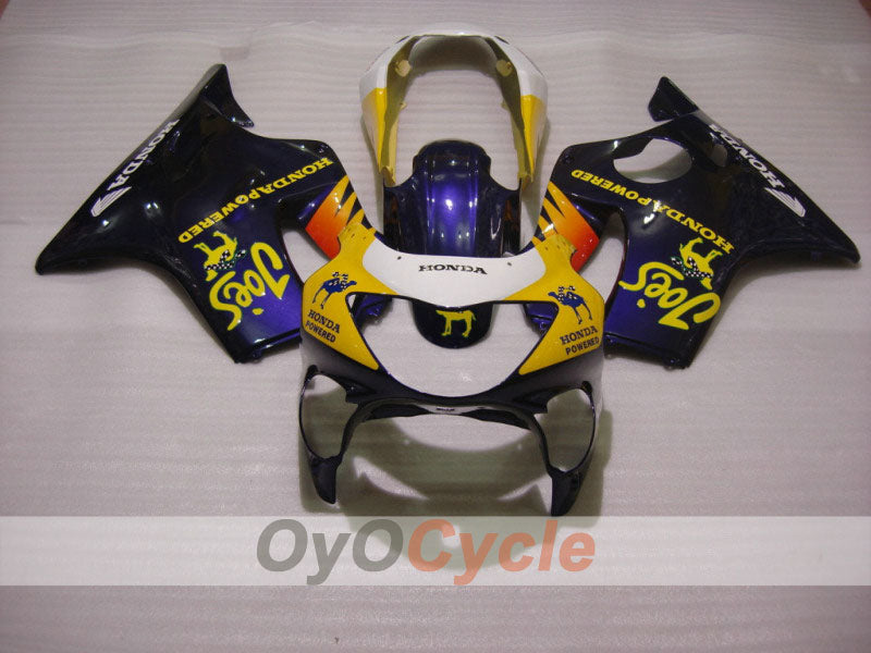 Carenado inyectado para CBR600F4 99-00 - Amarillo, Azul - Camel #OYO87900105