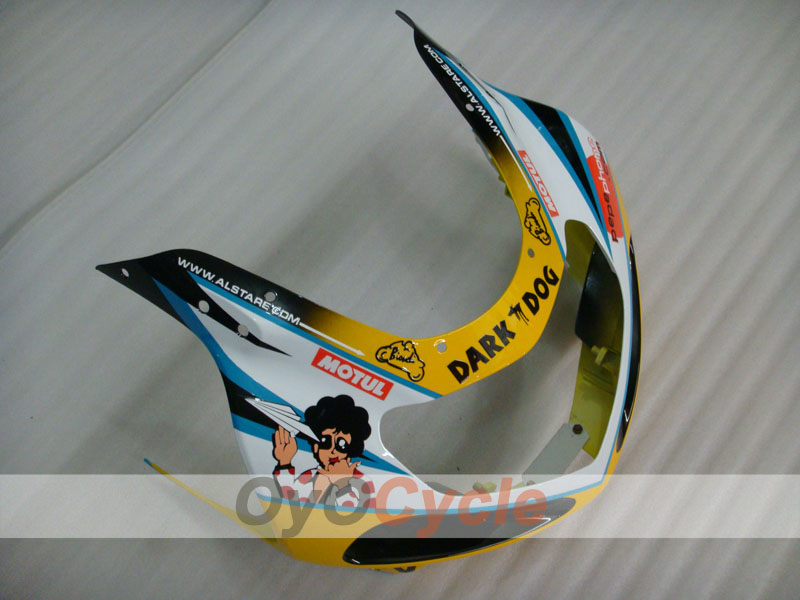 Kit de carenado por inyección para GSX R600 01-03 - Azul, Blanco - Dark Dog #OYO87901035