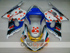 Kit de carenado por inyección para GSX R600 01-03 - Azul, Blanco - Dark Dog #OYO87901035