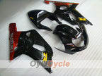 Kit de carenado por inyección para GSX R1000 00-02 - Rojo, Negro - Estilo de fábrica #OYO87905179