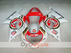 Kit de carenado de inyección para GSX R1000 00-02 - Rojo, Blanco - Lucky Strike #OYO87901738