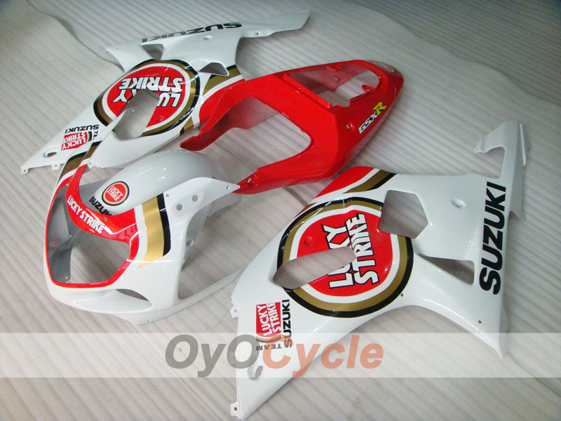 Kit de carenado de inyección para GSX R750 00-03 - Rojo, Blanco - Lucky Strike #OYO87901061 Imagen secundaria del producto