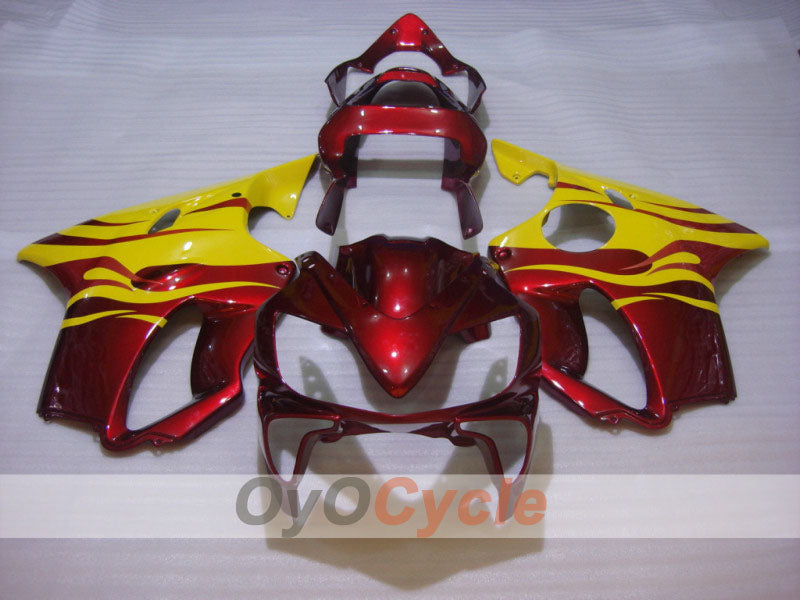 Kit de carenado por inyección para CBR600F4i 01-03 - Rojo, Amarillo - Llama #OYO87900154 Imagen secundaria del producto