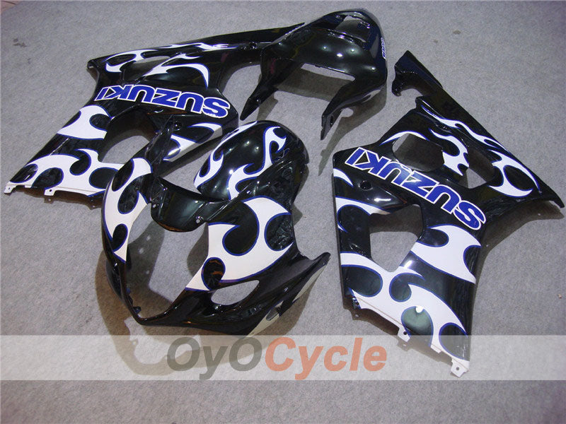 Kit de carenado por inyección para GSX R1000 03-04 - Blanco, Negro - Llama #OYO87901832