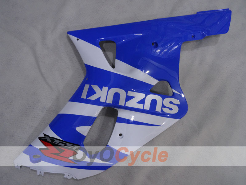 Kit de carenado de inyección para GSX R750 00-03 - Azul, Blanco - Estilo de fábrica #OYO87905176
