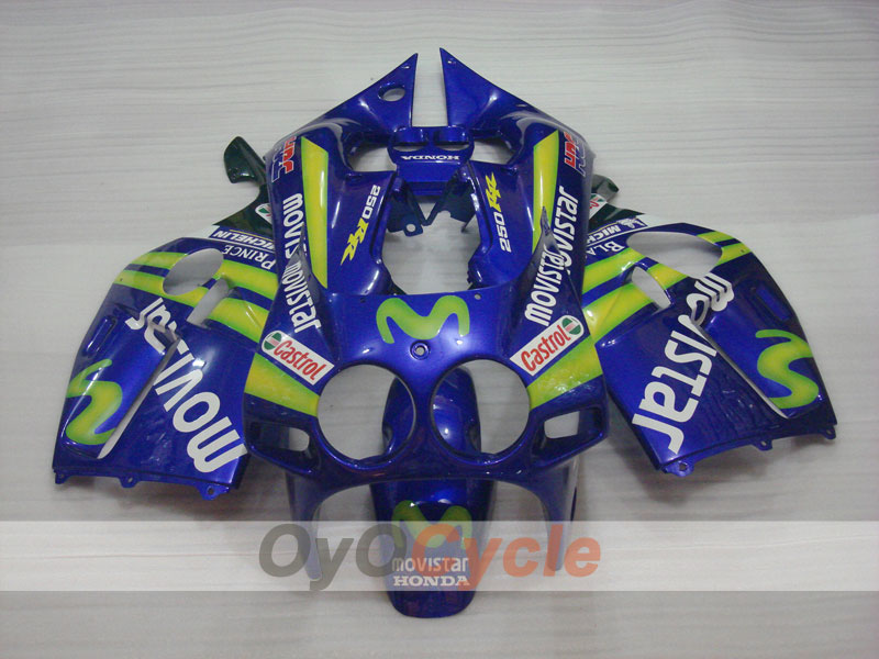 Kit de carenado por inyección para CBR250RR 88-89 - Amarillo, Azul - Movistar #OYO87902896 Imagen secundaria del producto